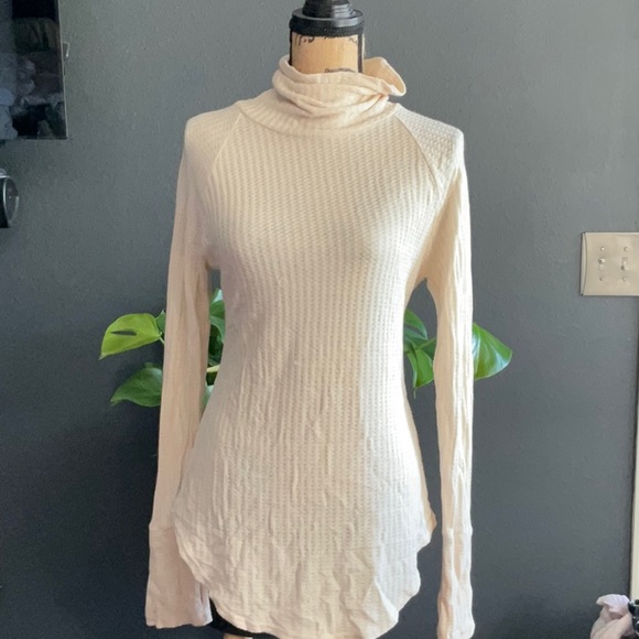 Chaser waffle-knit turtleneck tunic - Picture 1 of 5